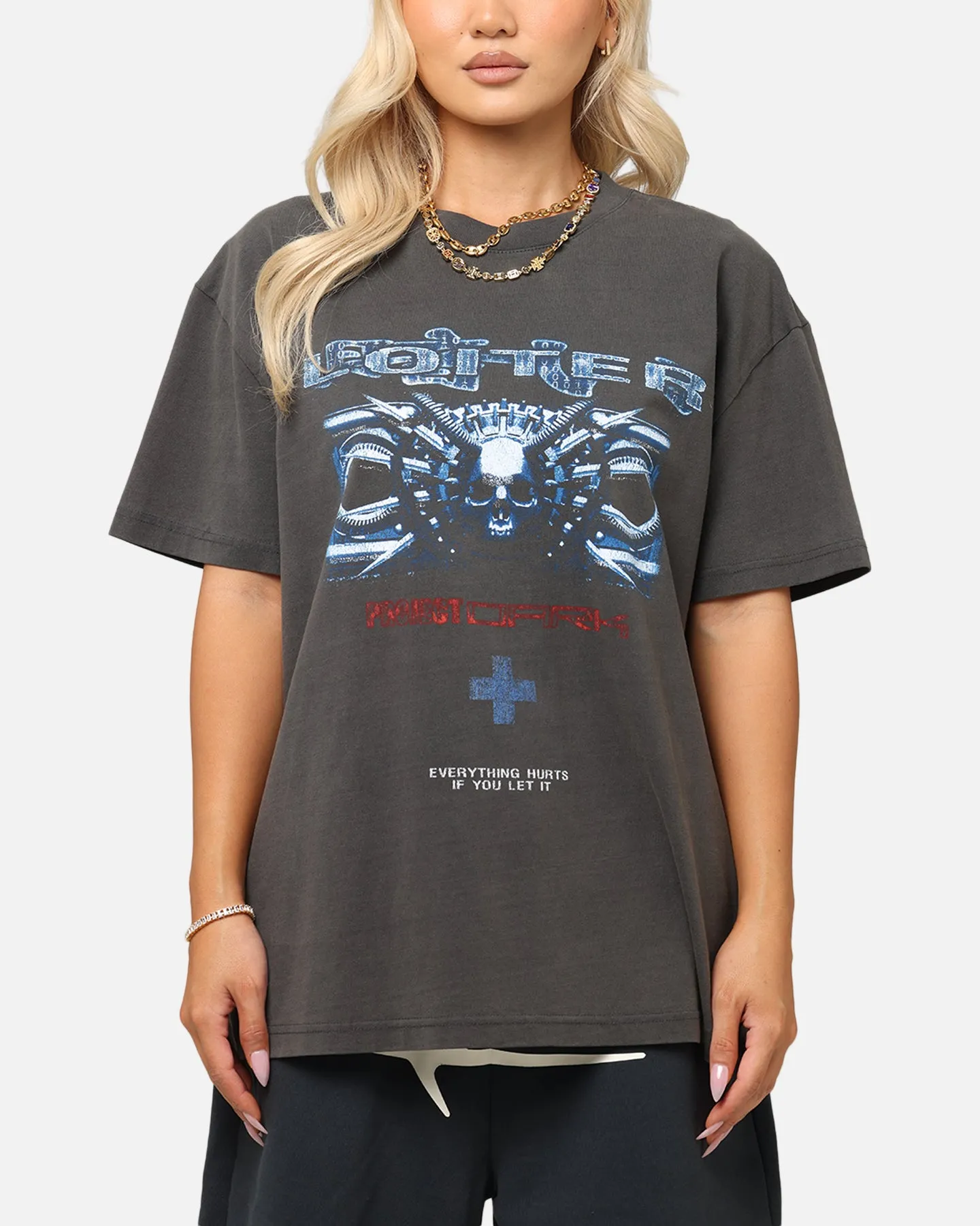 Active Trend Chic And Comfortable Loiter Void Vintage T-Shirt Black Wash