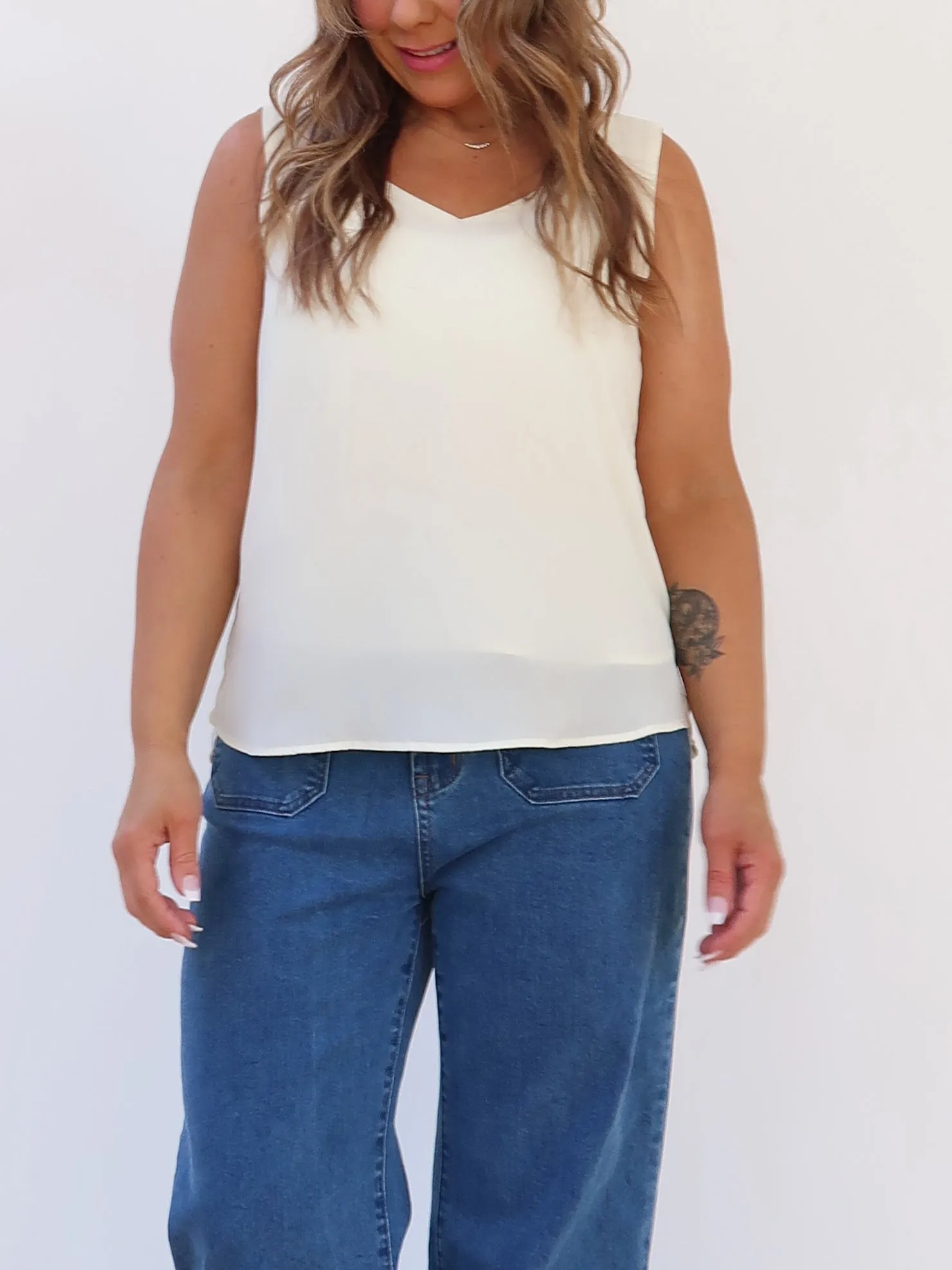 Abrasion Resistant Material dusty environment Susan Top - Ivory