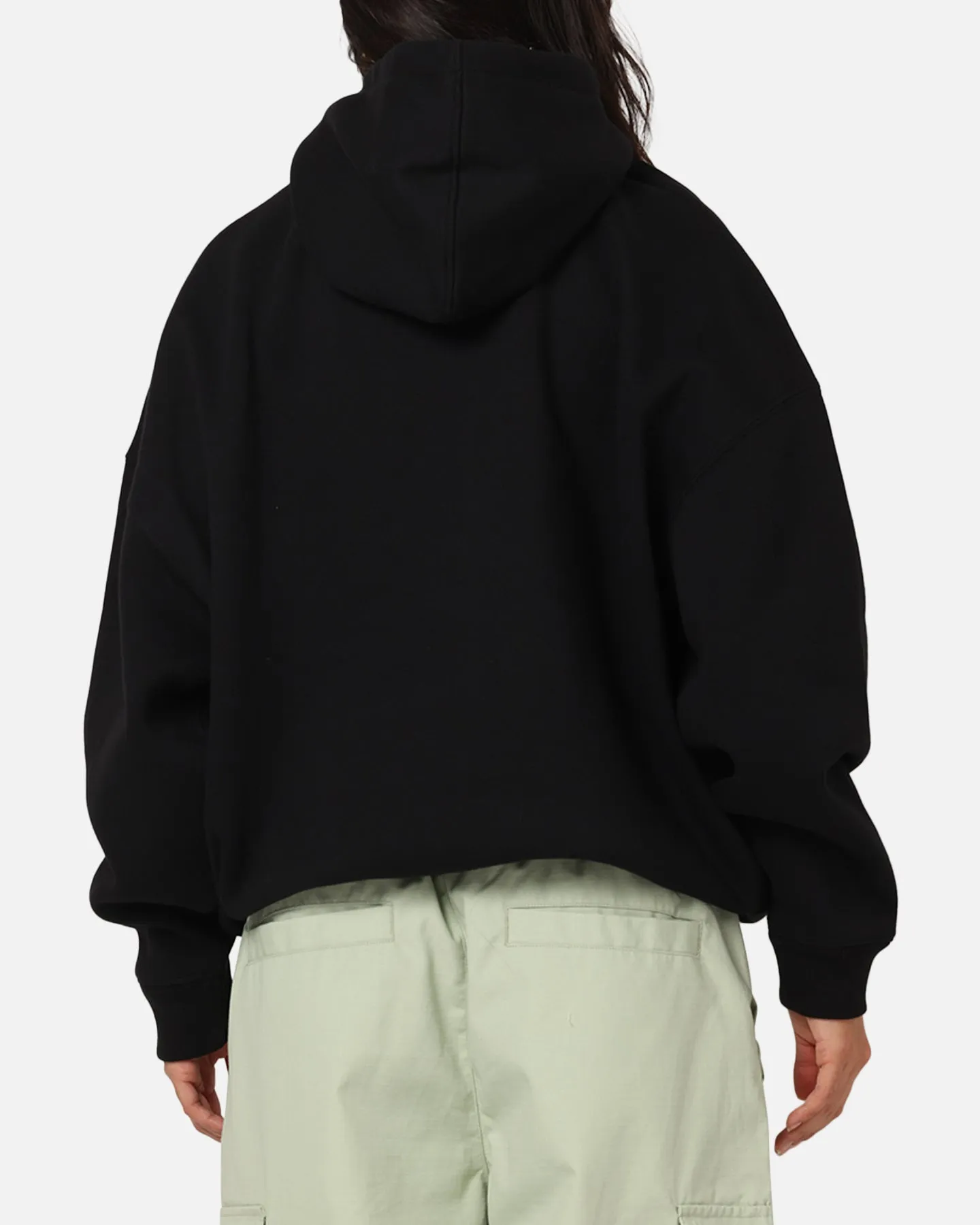 Carre Slugger Script Hoodie Black Satin Finish Holiday Wear