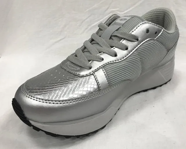 Lotto scarpa sneakers da donna Record Edge T0076 argento Motion Control Running Dark - colored