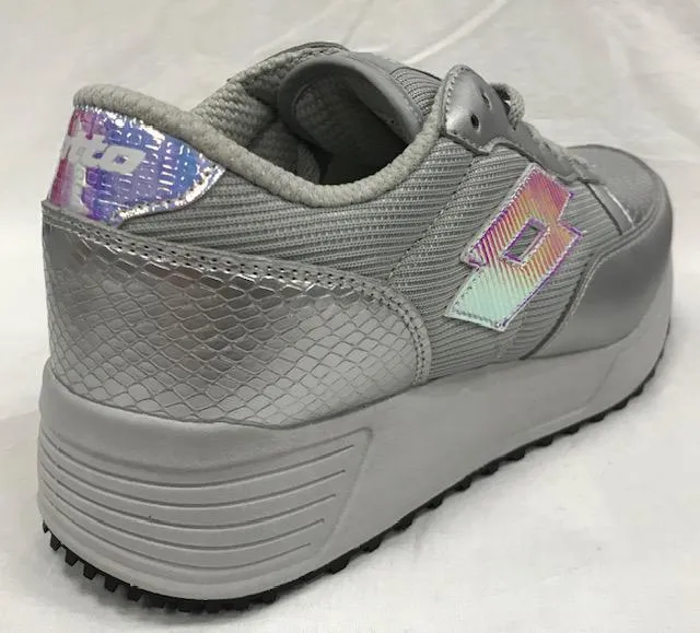endurance - built Lotto scarpa sneakers da donna Record Edge T0076 argento