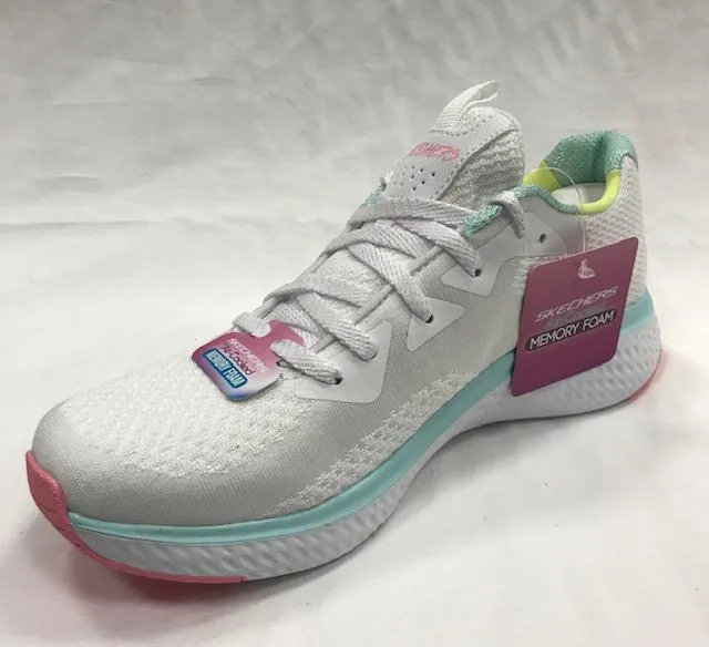 Skechers scarpa sportiva da donna Solar Fuse Brisk Escape 13328WMLT bianco Recovery Gear