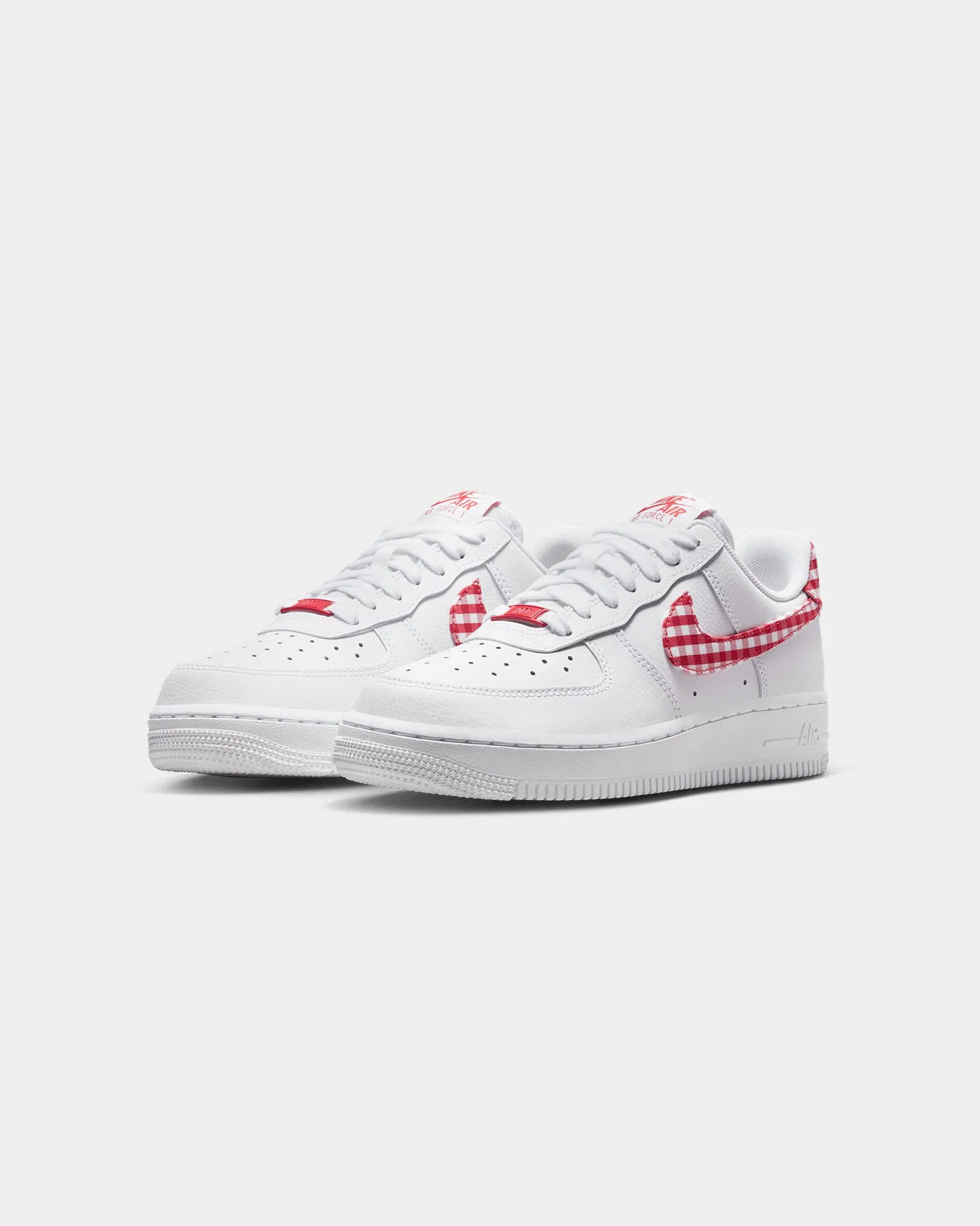 Neo Pop Energy Core Nike Women's Air Force 1 '07 "Gingham Plaid" White/Mystic Red