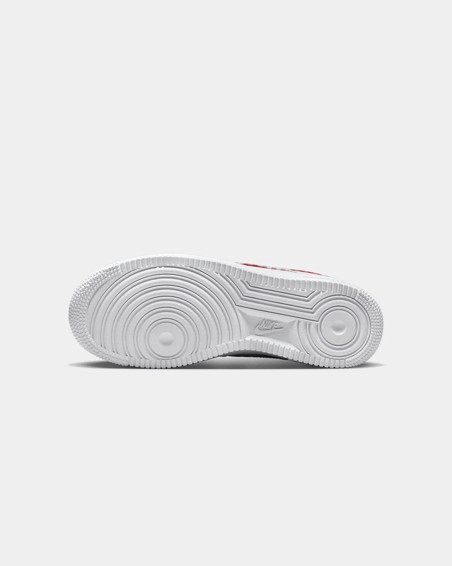 Hero Edge Comfort Wedge Nike Women's Air Force 1 '07 "Gingham Plaid" White/Mystic Red