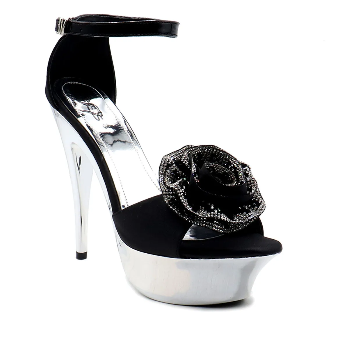 Black Bridal Sandal L00660005 Comfy Bridal Heels