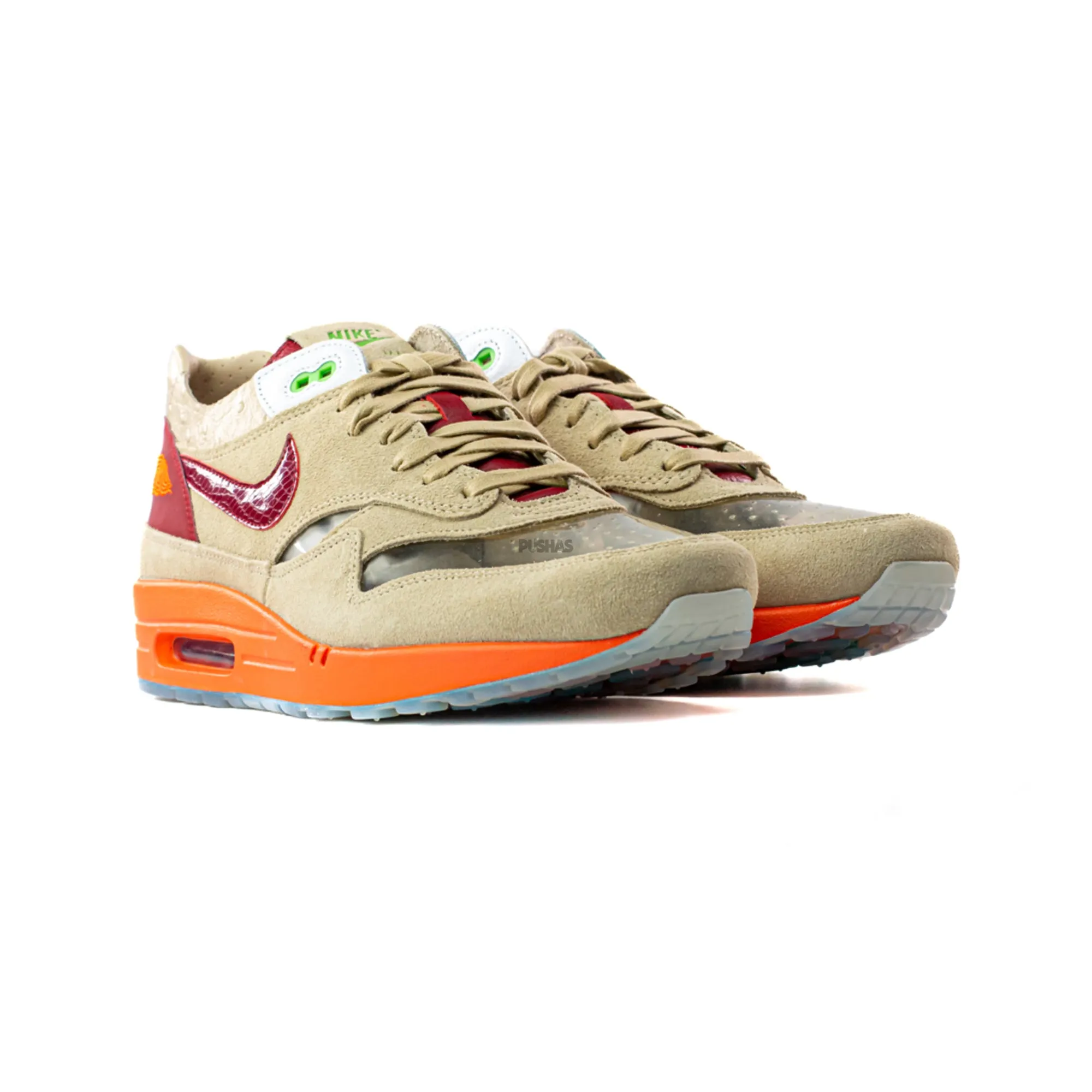 fashion - brand shoes synthetic - upper - durability - strength shoes Air Max 1 x Clot 'Kiss of Death' (2021)