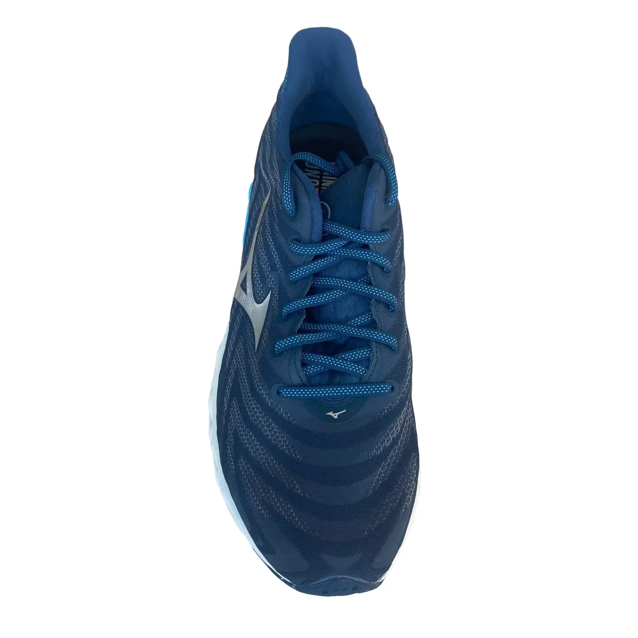 speed - oriented running gear heel - strap shoes Mizuno scrpa da corsa da uomo Wave Sky 8 J1GC240205 t?? blu-argento