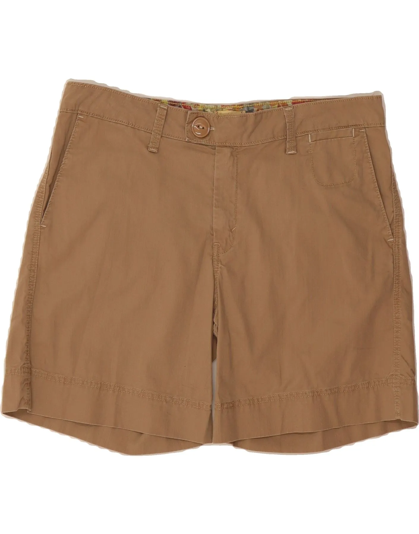 Anti Slip Waist Grip LEVI'S Womens Chino Shorts US 10 Large W34  Brown Cotton