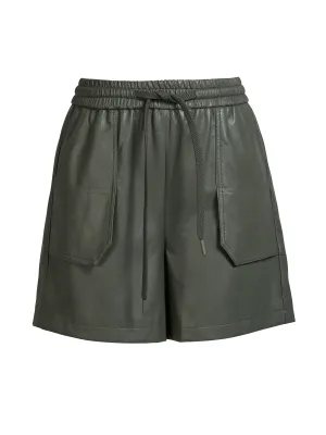 AVA shorts - Dark Green Minimal Design Cargo Pockets