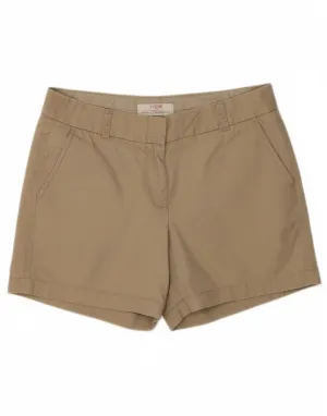 J. CREW Womens Broken In Chino Shorts US 8 Medium W32  Beige Cotton Holiday Gift StretchWaistband