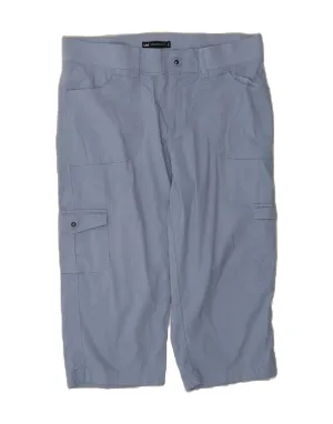LEE Womens Relaxed Fit Cargo Bermuda Shorts US 12 Large W34  Blue Cotton Quick Movement Fit