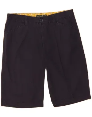 EDDIE BAUER Womens Bermuda Shorts US 2 XS W30 Navy Blue Cotton Basic Stretch
