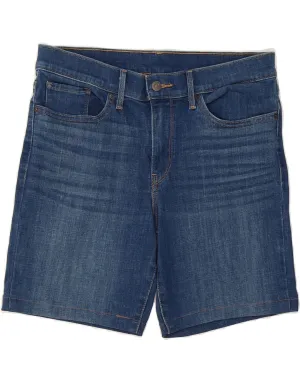 LEVI'S Womens Denim Shorts W30 Medium Blue Anniversary Gift Mid Rise