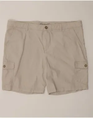 Sport Fit Exclusive item EDDIE BAUER Womens Cargo Shorts US 18 2XL W40 Beige Cotton