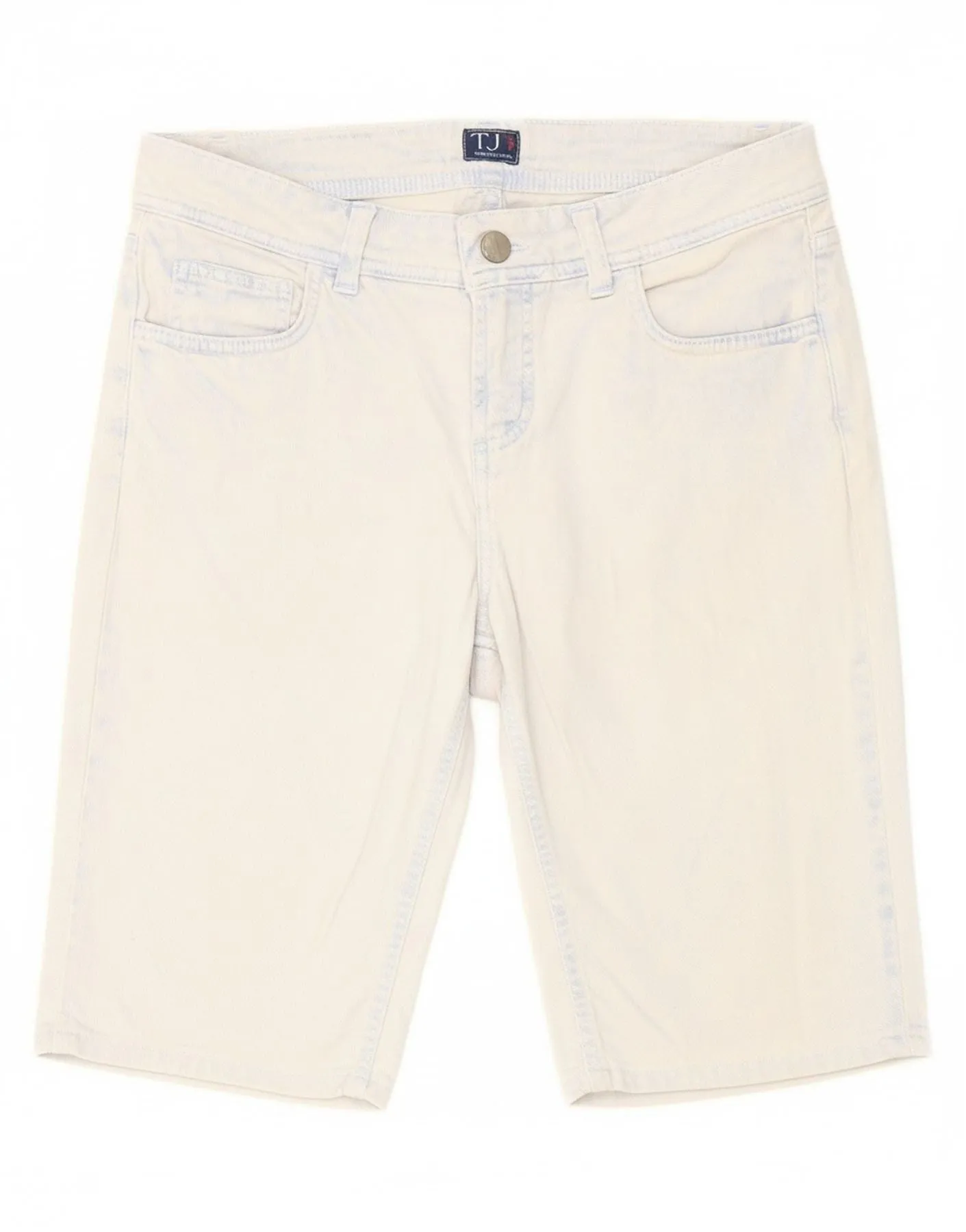 Summer Comfort Urban Style TRUSSARDI Womens Denim Shorts W27 Small Blue Cotton