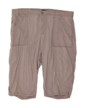 Snag Free Design LEE Womens Mid Rise Relaxed Fit Bermuda Shorts W38  XL Grey