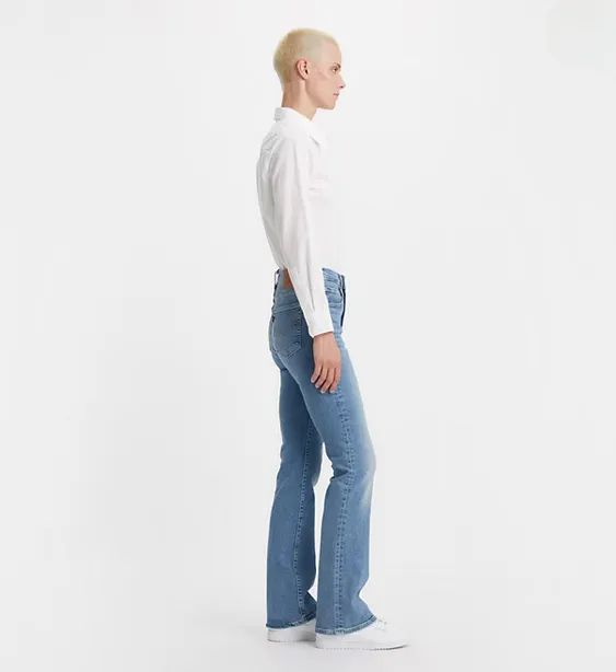 Levi's pantalone jeans da donna Bootcut a vita alta 18759-0116 light indigo worn in-blu Fashion Daily Loose Textured Travel Outfit