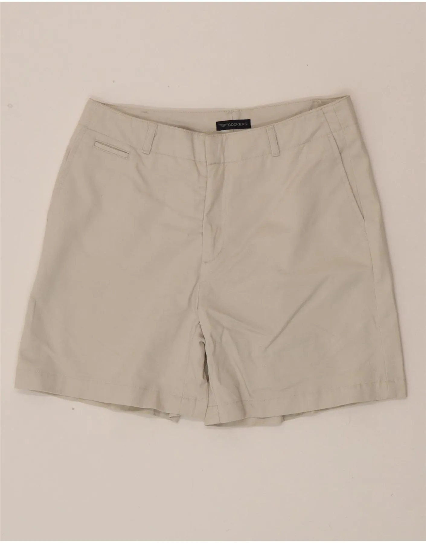 hikers DOCKERS Womens Chino Shorts US 6 Medium W30  Grey Cotton