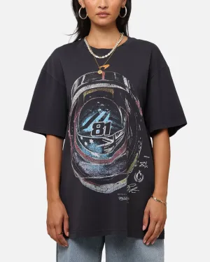 Breezy Comfort Mitchell & Ness X Mclaren Oscar Piastri Helmet T-Shirt Faded Black
