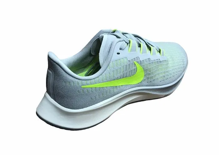 synthetic leather shoe feature foot - flexibility running shoes Nike Air Zoom Pegasus 37 scarpa da corsa BQ9646 003 grey fog-volt smoke grey sail