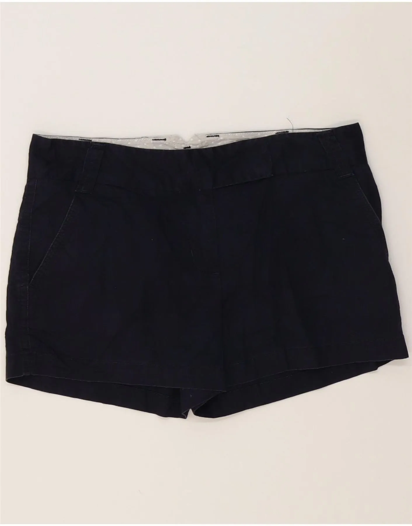 J. CREW Womens Classic Twill Chino Shorts US 6 Medium W32  Navy Blue Classic Fit City Mood