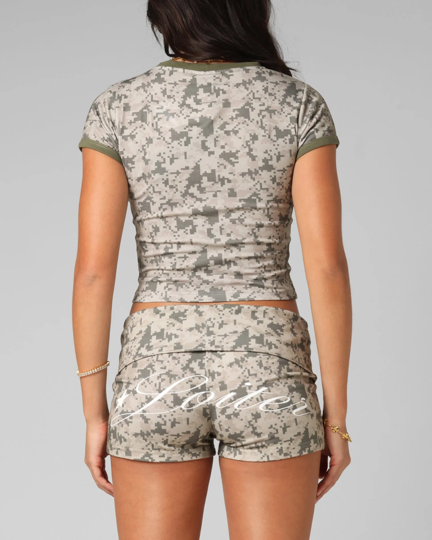 EasyCareFabric Cozy Apparel Loiter Women's Checkpoint Baby T-Shirt Digi Camo