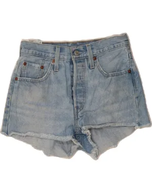 Semi-formal LEVI'S Womens 501 Denim Hot Pants W24 XS Blue Cotton
