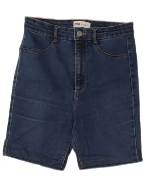 ZARA Womens Denim Shorts EU 38 Small W28 Blue Everyday Outfit
