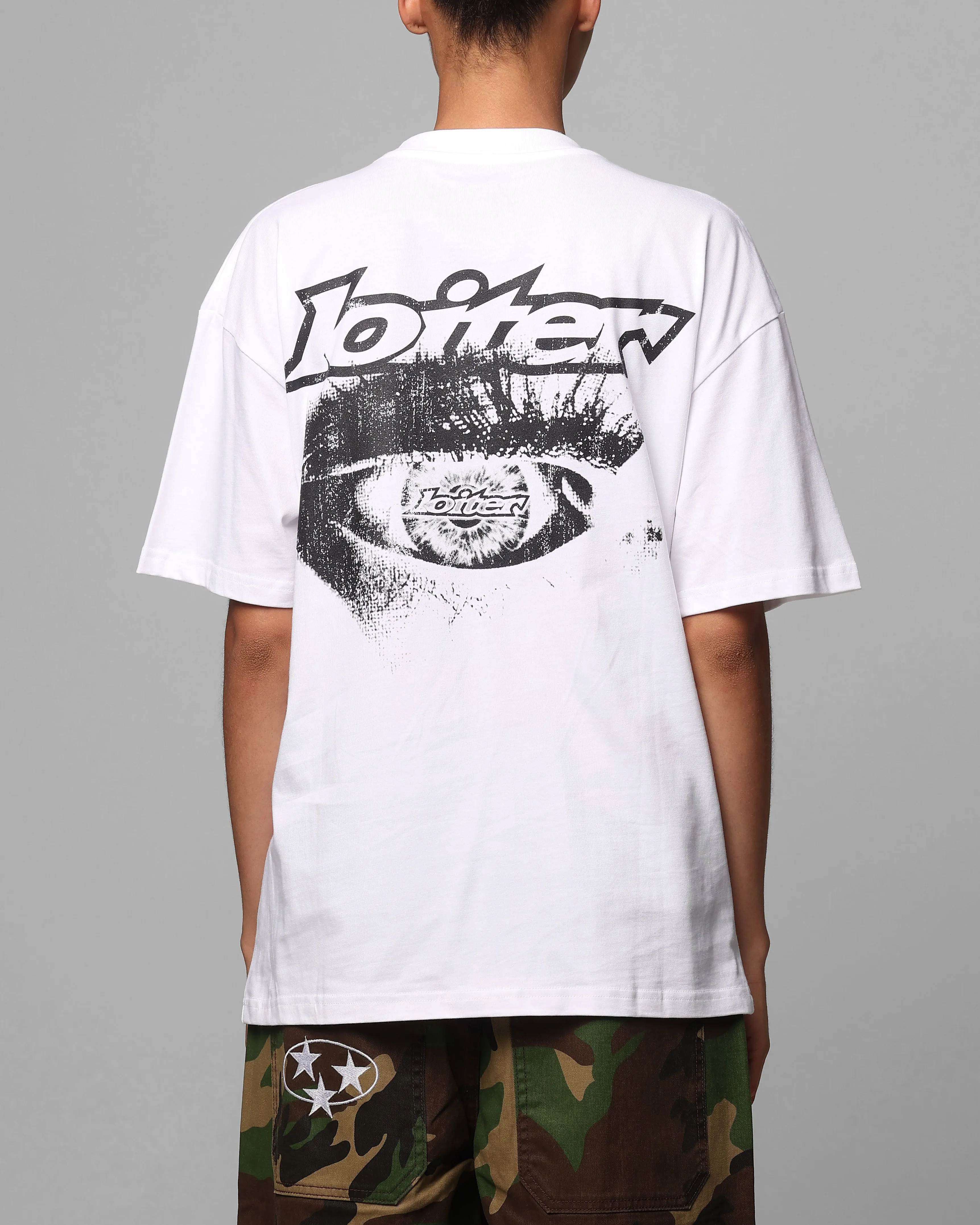Loiter All Seeing Eye T-Shirt White Travel Comfort Style