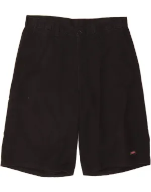DICKIES Womens Workwear Bermuda Shorts W36 XL  Black Polyester Soft Comfort Everyday Flex Wear