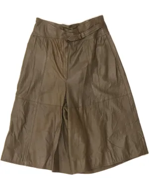 VINTAGE Womens High Waist Shorts IT 42 Medium W26  Khaki Slim Fit Wear On Trend