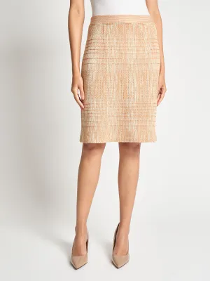 Melange Straight Knit Skirt - Vanity Fit Outdoor Outfit Breezy Fit