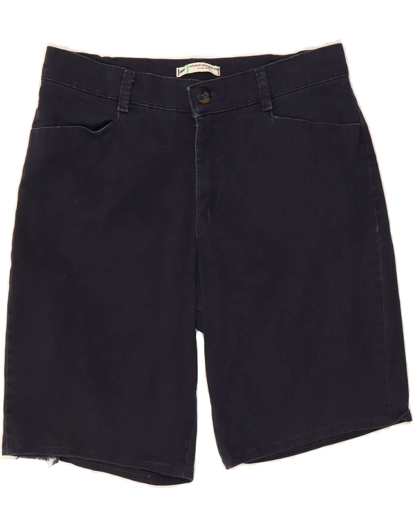 LEE Womens Casual Shorts US 12 Large W32  Navy Blue Cotton Handmade Airflow Design
