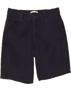 LEE Womens Casual Shorts US 12 Large W32  Navy Blue Cotton Handmade Airflow Design