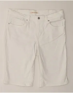 City Shorts Casual Clothing LEVI'S Womens Bermuda Denim Shorts W30 Medium White Cotton