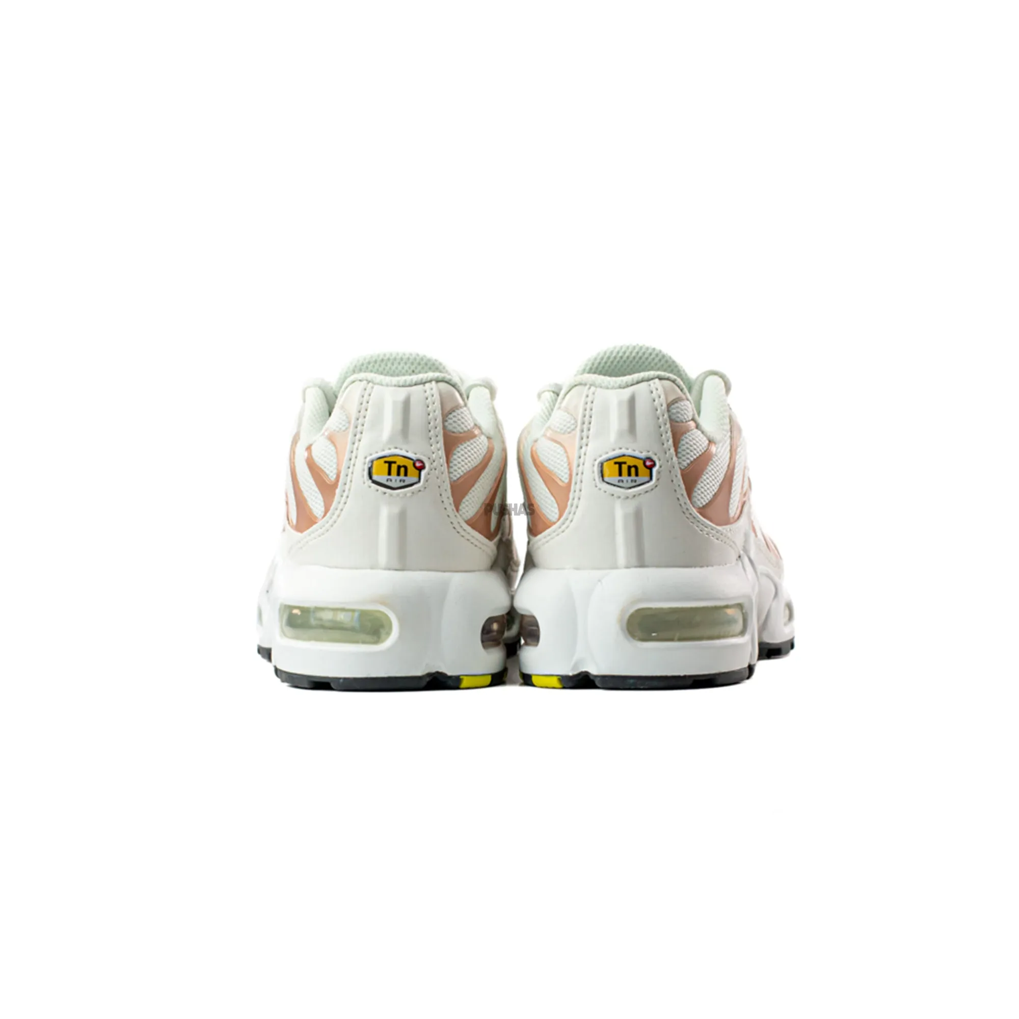 Soft surface running Nike Air Max Plus TN 'White Metallic Red Bronze' GS (2021)