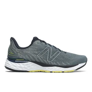 high - top shoes single - colored Fresh Foam 880v11 - Ocean Grey with Yellow - Men's