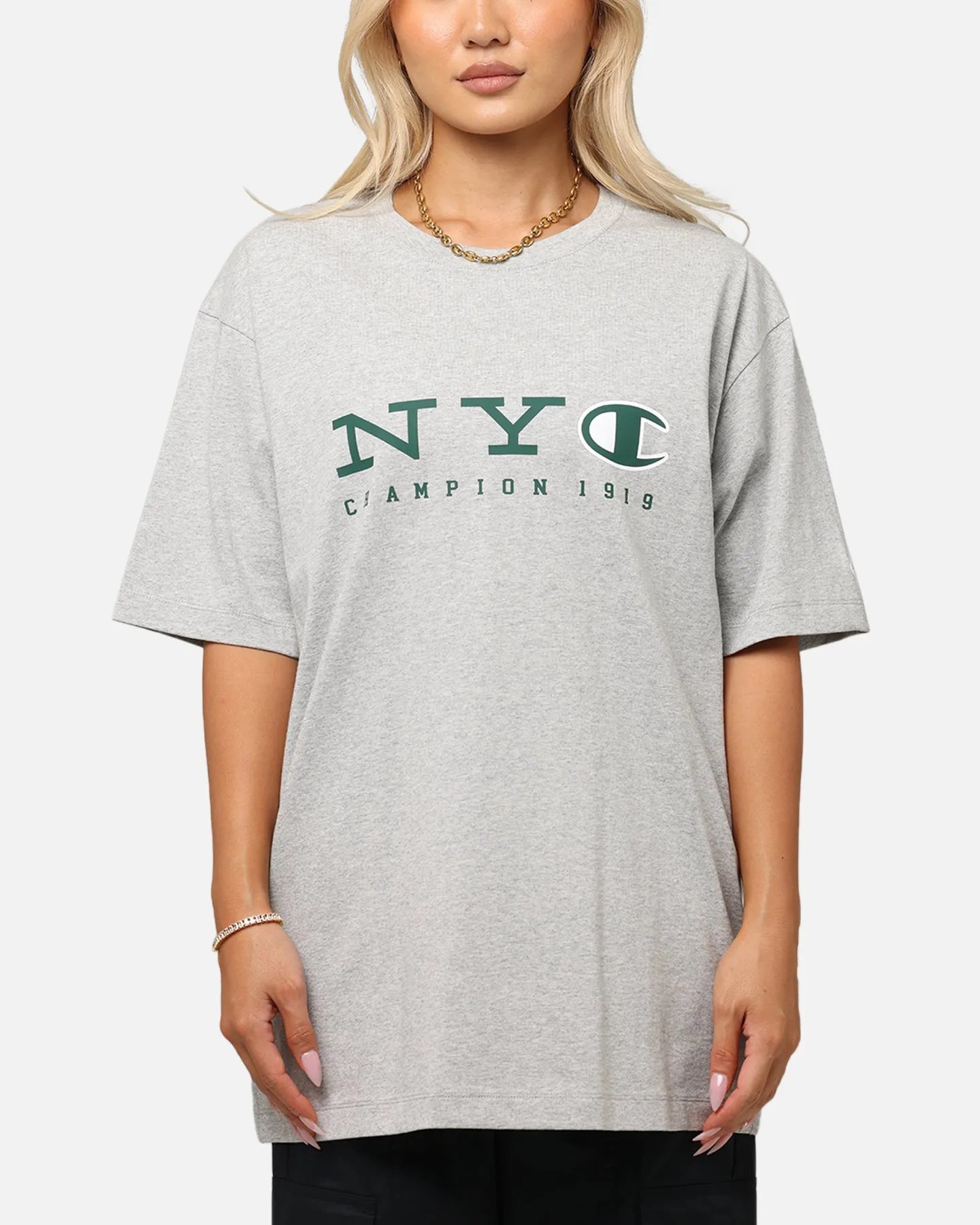Relaxing Day Champion Rochester Graphic T-Shirt Grey