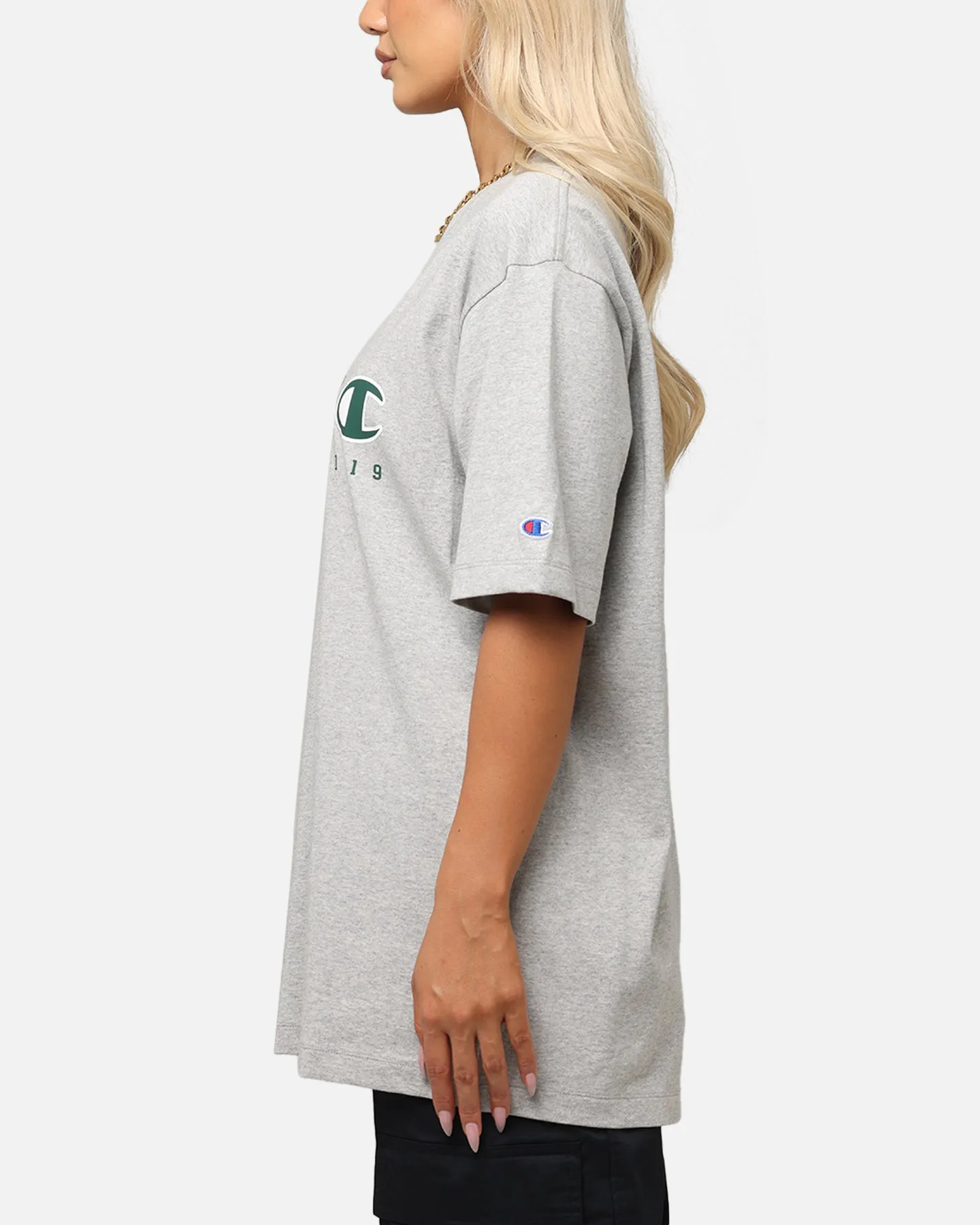 Champion Rochester Graphic T-Shirt Grey Trendy popularity Layering Options