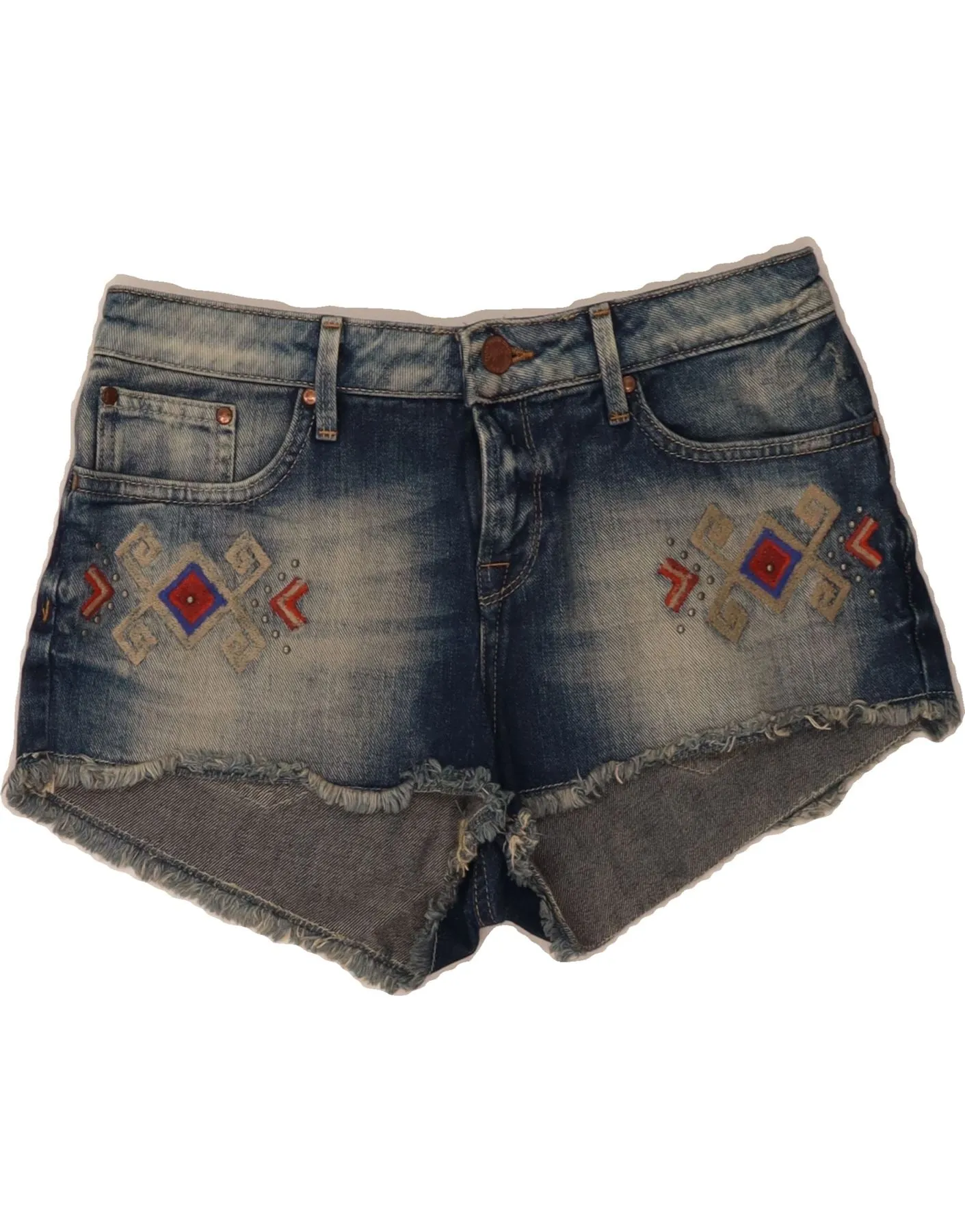 Polyester shorts PEPE JEANS Womens Denim Shorts W29 Medium Blue Cotton