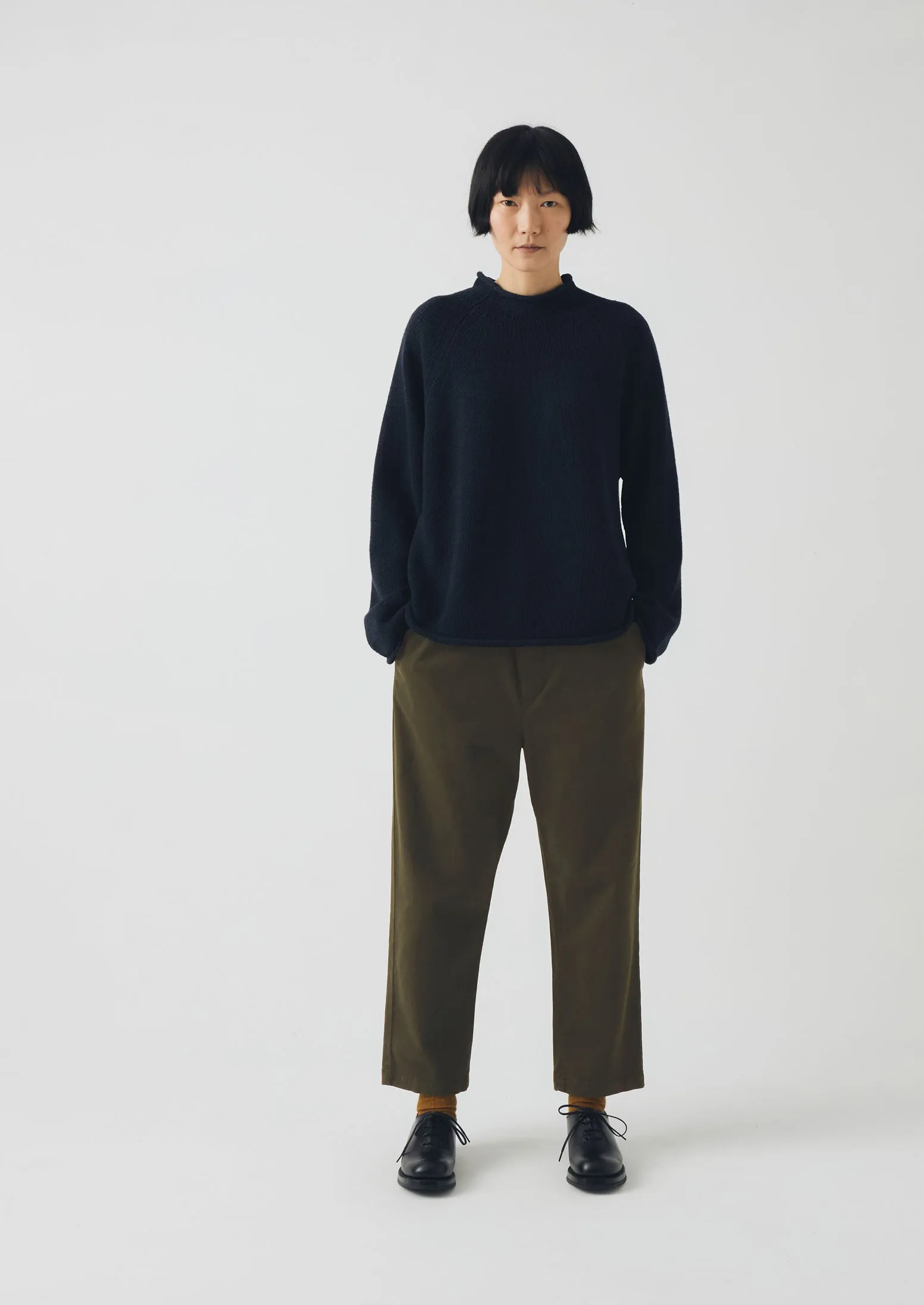 Breathable back panel Day Wear Gabi Cotton Pull On Pants | Loden