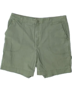 Minimal Fit LEE Womens Regular Fit High Waist Chino Shorts US 16 2XL W34  Green Cotton