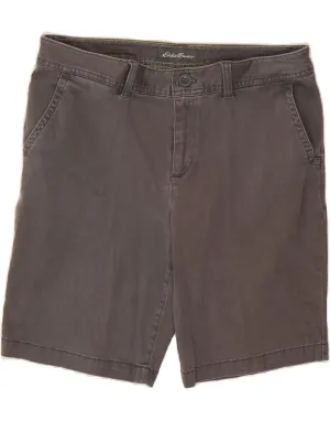 Chill Comfort Design EDDIE BAUER Womens Chino Shorts US 12 Large W34 Grey Cotton