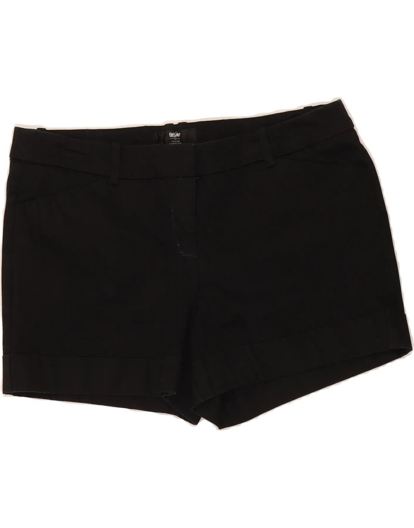 UV Protection Fabric Relax Fit Comfort MOSSIMO Womens Casual Shorts US 12 Large W32  Black Cotton