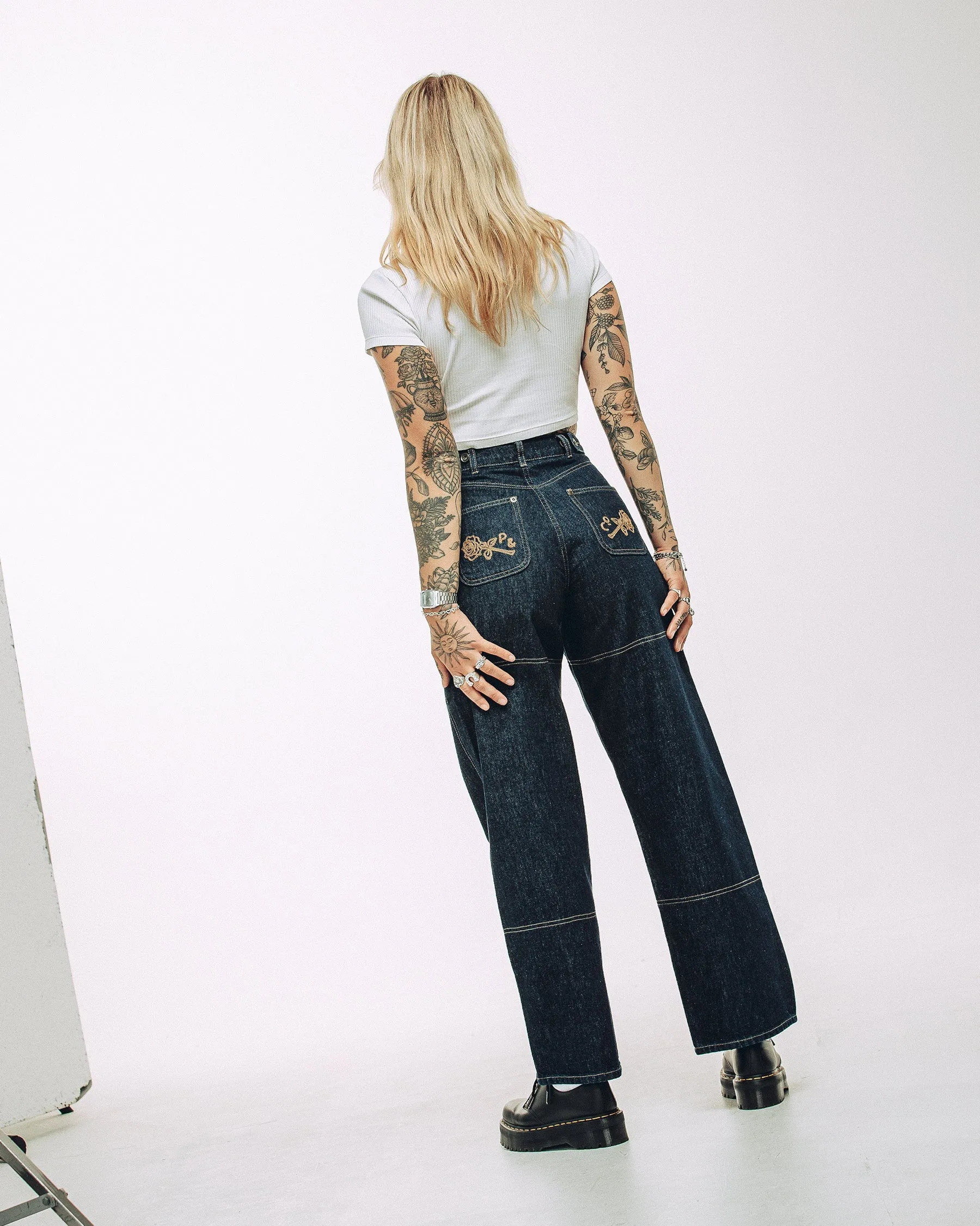 Quick Layering Minimalist Fit Rosa High Waisted Jean - Indigo Denim