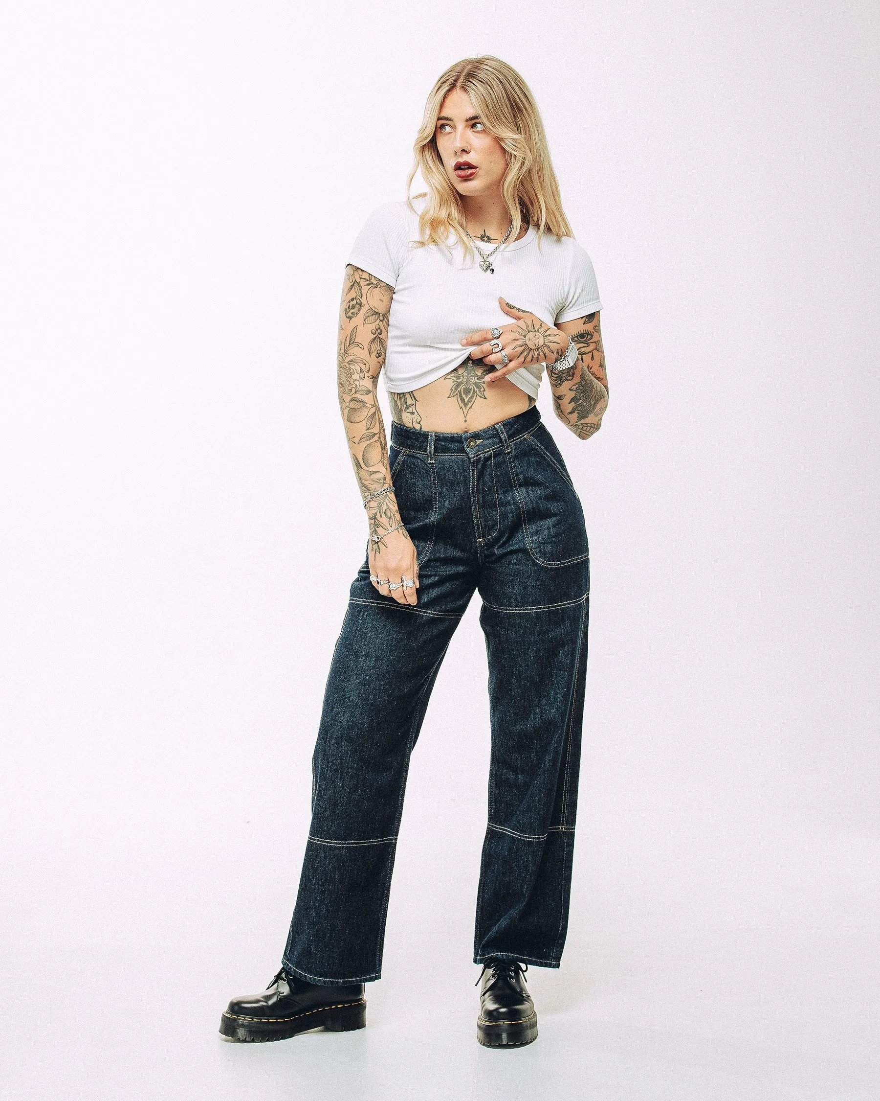 Rosa High Waisted Jean - Indigo Denim Quick Cool