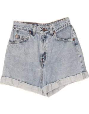 LEVI'S Womens Classic High Waist Denim Hot Pants  W26 Small Blue Durable Material Classic Vibe