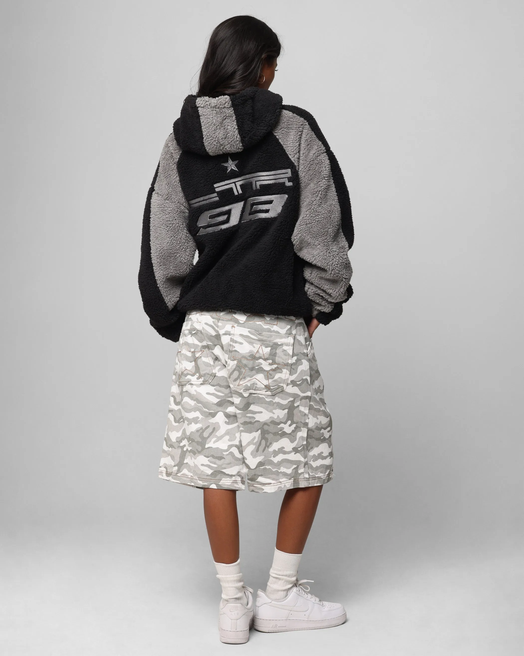 Loiter Speedway Fleece Jacket Black/Grey Performance Ready Heat Regulating Technology