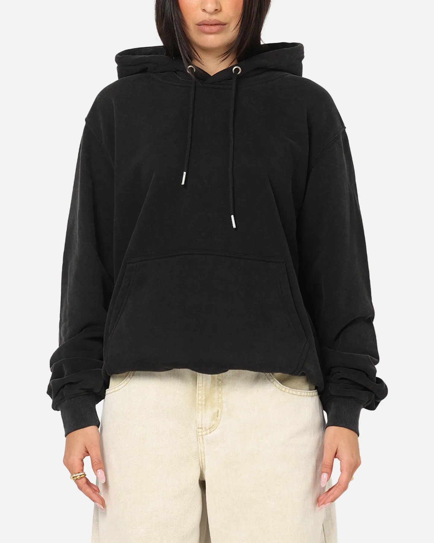 High-Quality Fabric Pullover Style Culture Kings Standard Hoodie Vintage Black