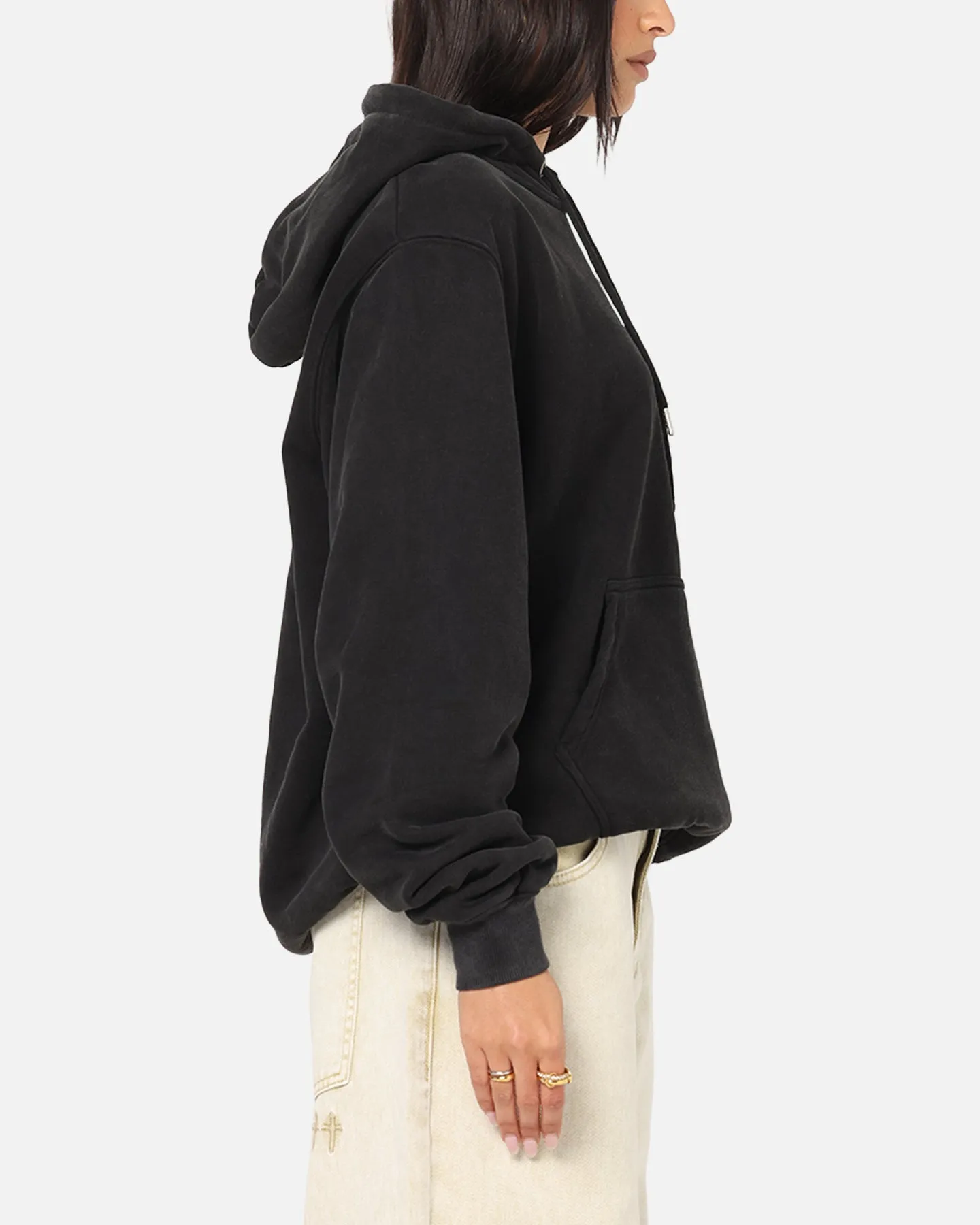 Yarn Dyed Fabric Culture Kings Standard Hoodie Vintage Black